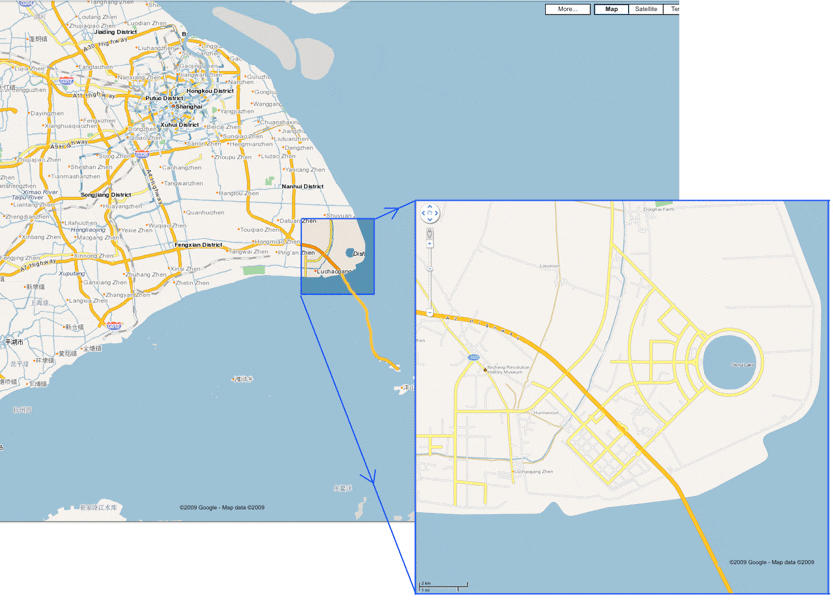 Dishui Map